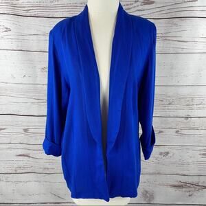 Melrose blue jacket with shoulder pads